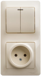 vertical unit with illuminated switch