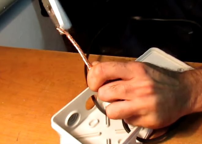 twisting of wires with pliers