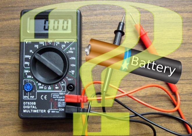 How to check the battery charge with a multimeter